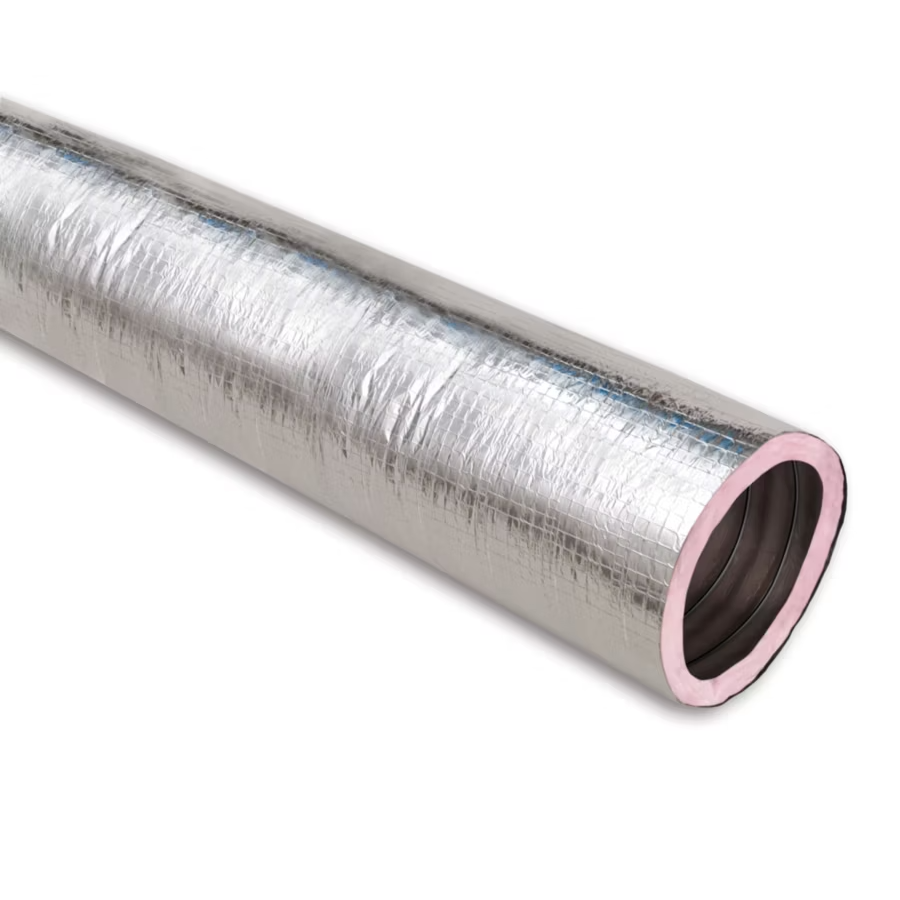KM Silver Flex-Vent Insulated Flexible Air Duct, R8, 14" X 25' Box